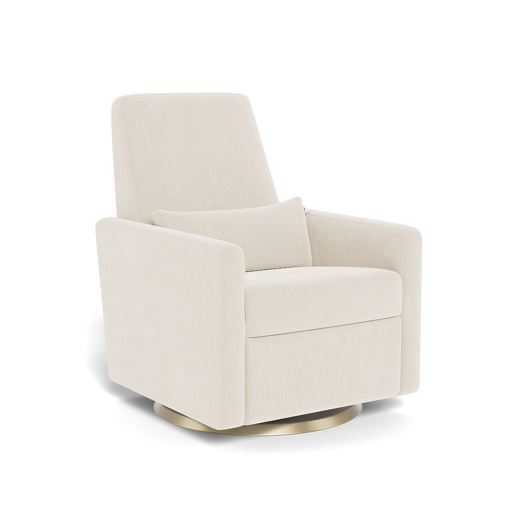 Grano Glider Recliner in Dune Fabric - Quick Ship - In stock and Ready to ship