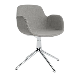 Form Armchair Swivel 4L Full Upholstery Alu