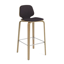 My Chair barstol 75 cm frontpolster træ