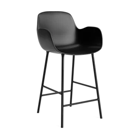 Form Bar Stuhl mit Armlehne 65 cm, Stahl