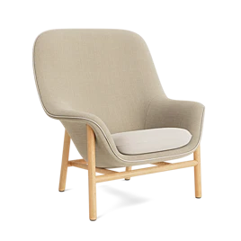 Drape Lounge Chair High Wood