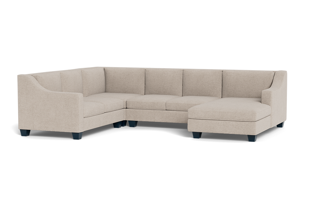 Merced High Back U Sectional with Chaise Sofa